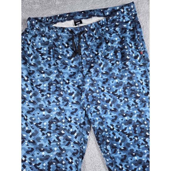 Spyder Other - Spyder Pajama Pants XL Blue Geometric Print‎ Mens Sleepwear Lounge Drawstring